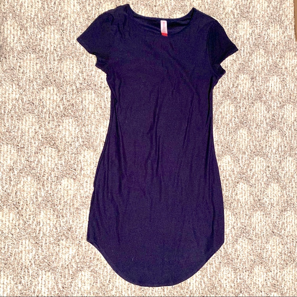 Navy Blue Bodycon Knit Dress